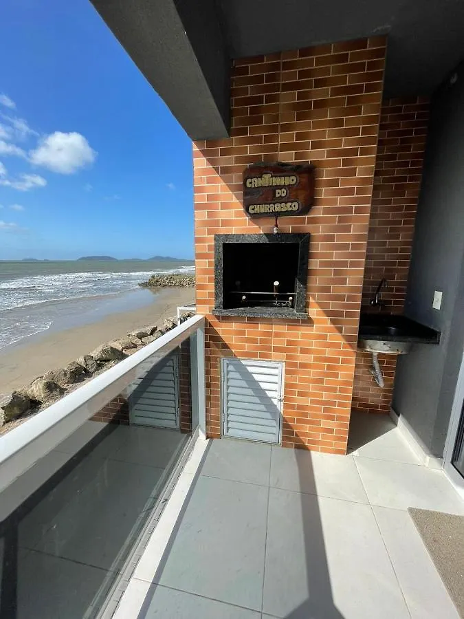 아파트 Lindo Apartamento De Frente Para O Mar 이타포아